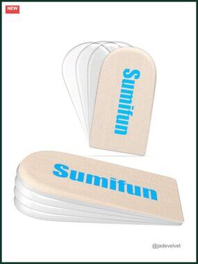 Adjustable Orthopedic Heel Lift Inserts 4-Layer 1 inch for Pain Relief